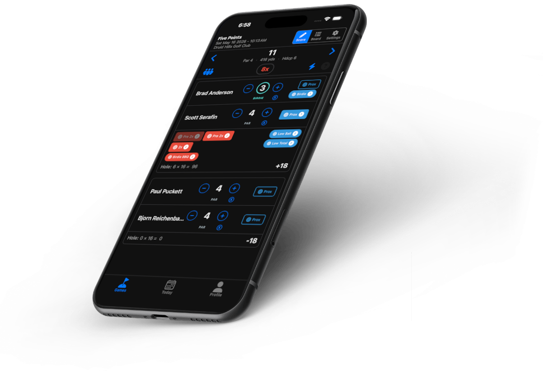 Spicy Golf app on a phone