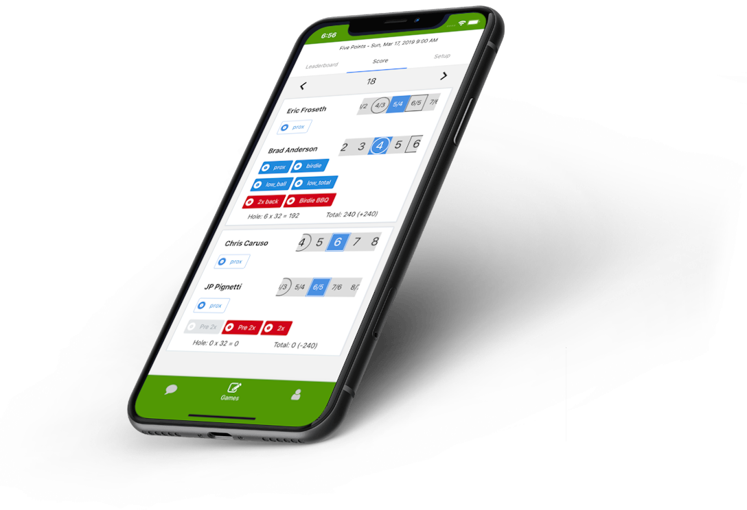 Spicy Golf app on a phone